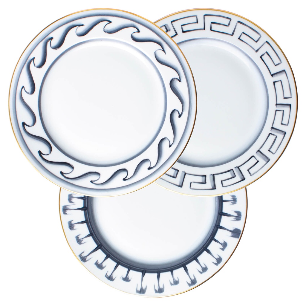 Presentation Plate Coupe FRISES GRECQUES